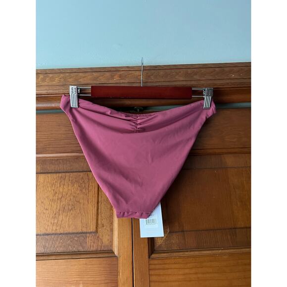 NWT Andie Women's The Symi Cheeky Bikini Swim Bottom Mulberry Pink Size S - Picture 8 of 11